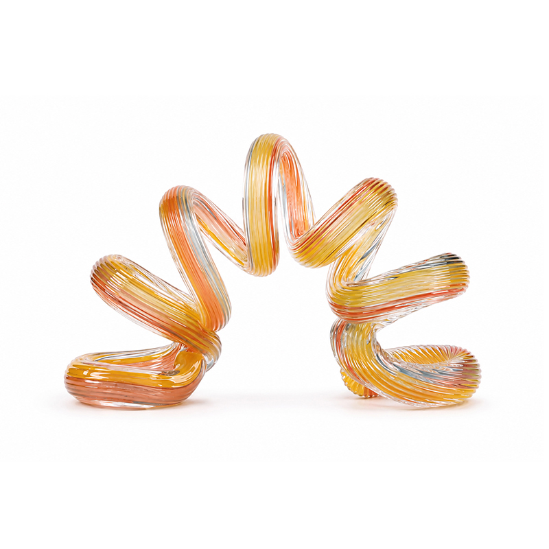 Adorno Espiral Vidrio Multicolor 18x29cm
