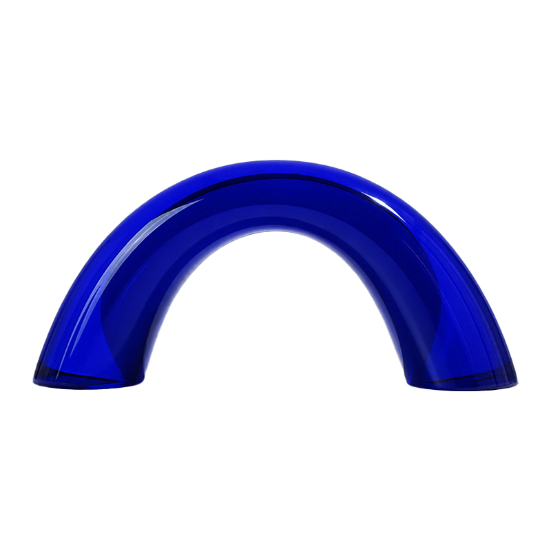 Adorno Arco de Vidrio Azul 12x26cm