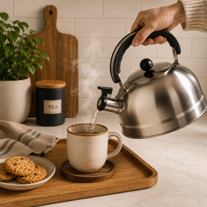 Tetera Silbadora 2.5 Litros Inoxidable Mastermaid