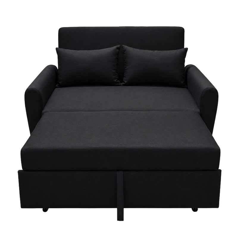 Sofá Cama York Negro 2 Puestos