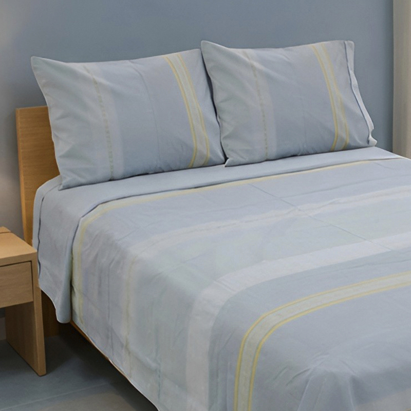 Sábana Gris Claro Cotton Touch Twin