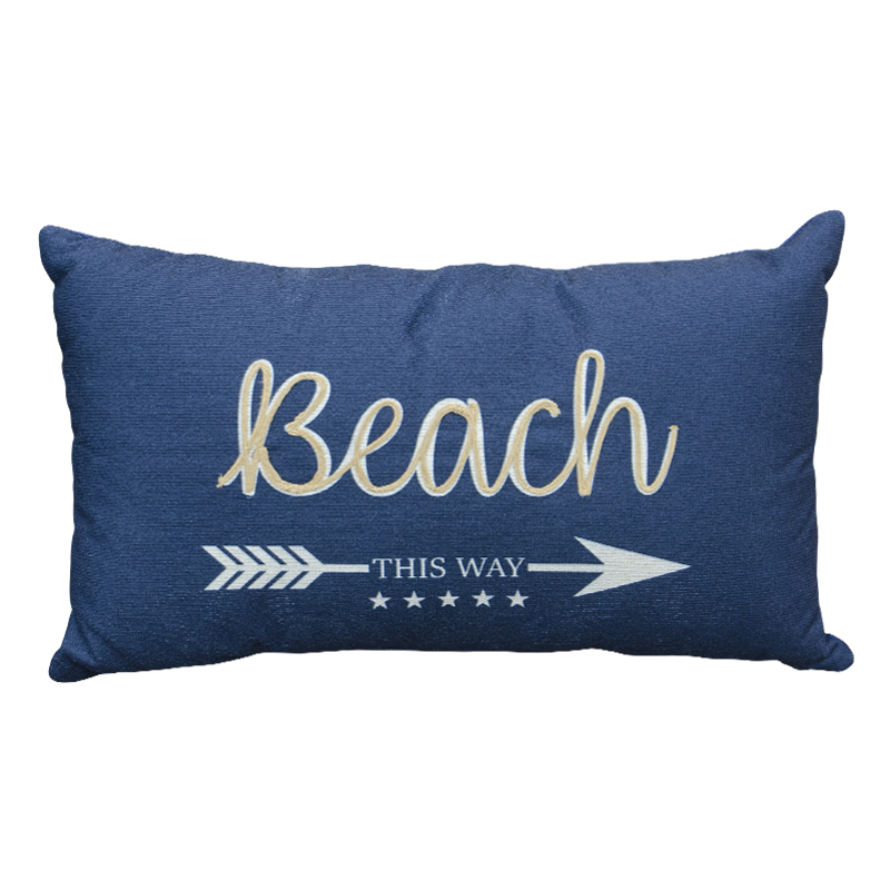 Cojín Tropical Blue Sublimado Azul 30x50cm