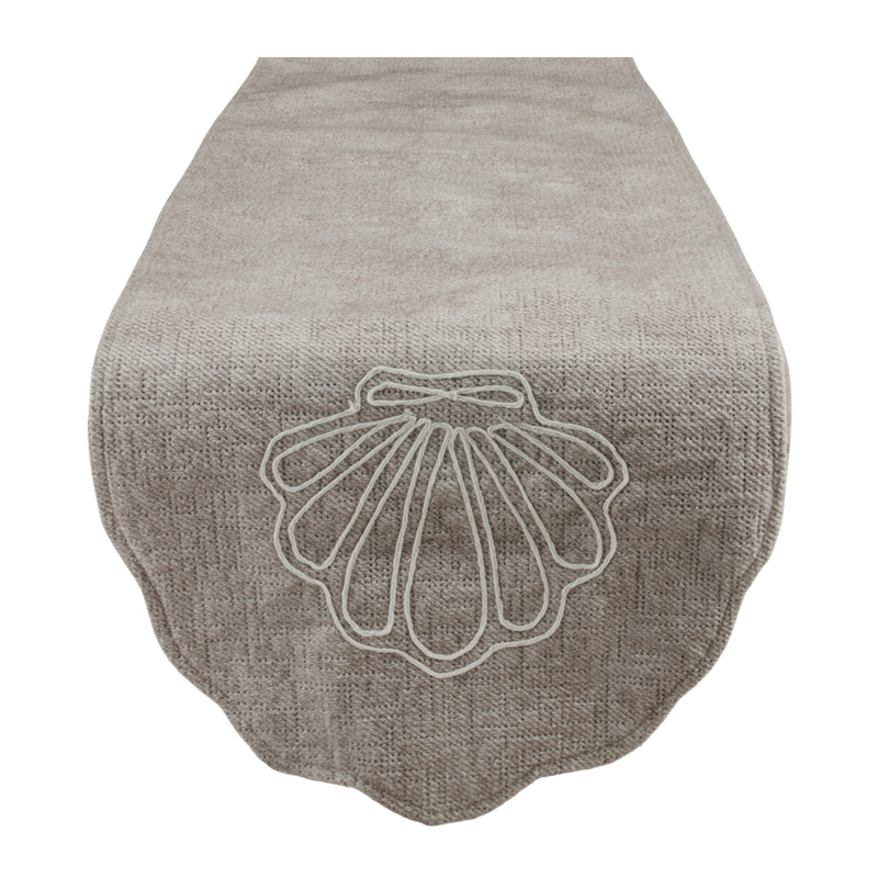 Camino de Mesa Sand Shell Beige 180x33cm