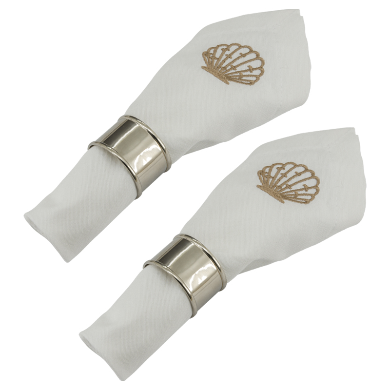 Set X2 Servilletas Sand Shell Marfil