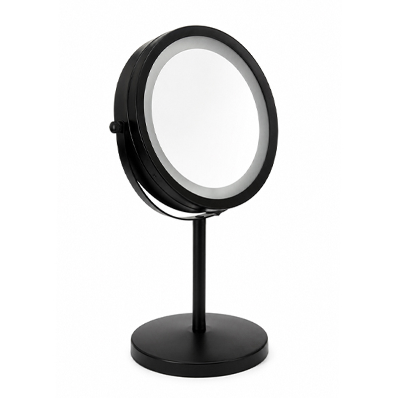 Espejo de Mesa  Aumento x3 con Luz Negro 