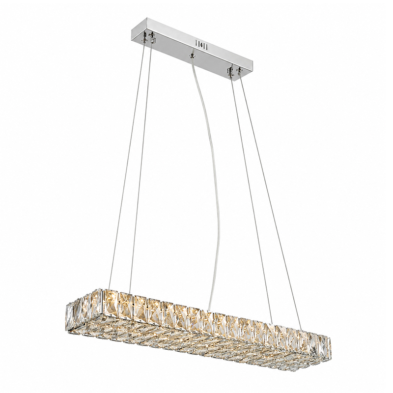 Lámpara Colgante Cristal LED 20w 60x14cm 