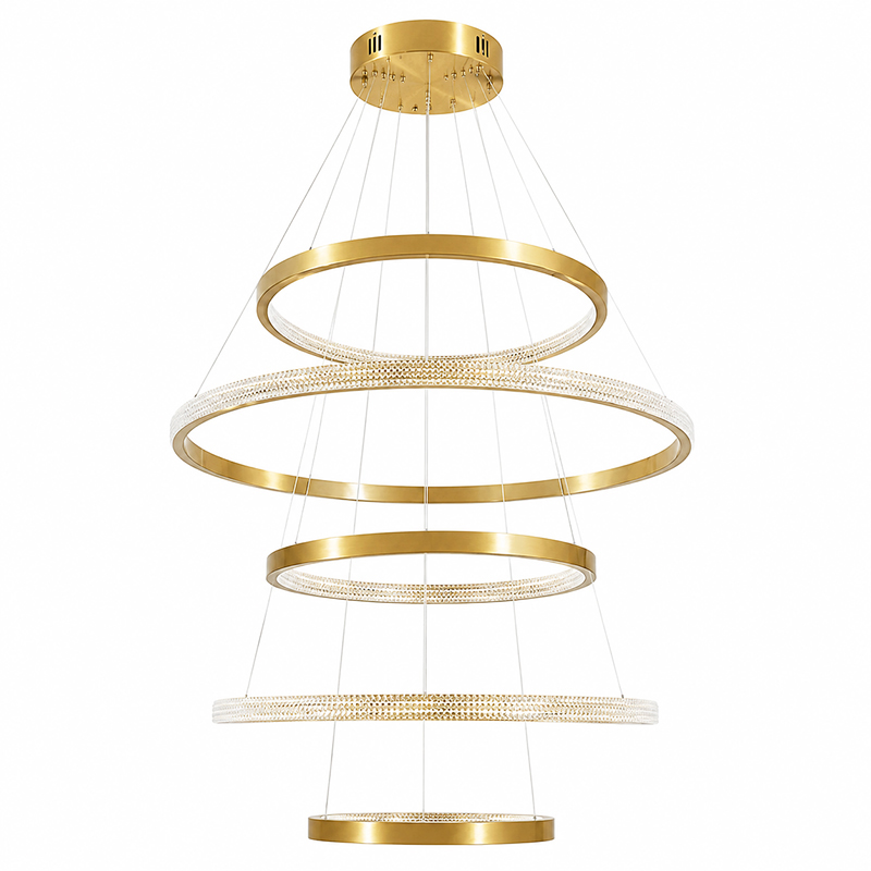 Lámpara Colgante Nessy Oro LED 120w 100cm