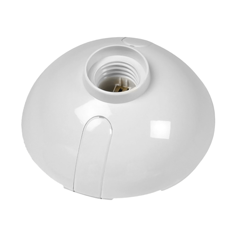 Rosetón E-27 ABS 12cm 150w Blanco