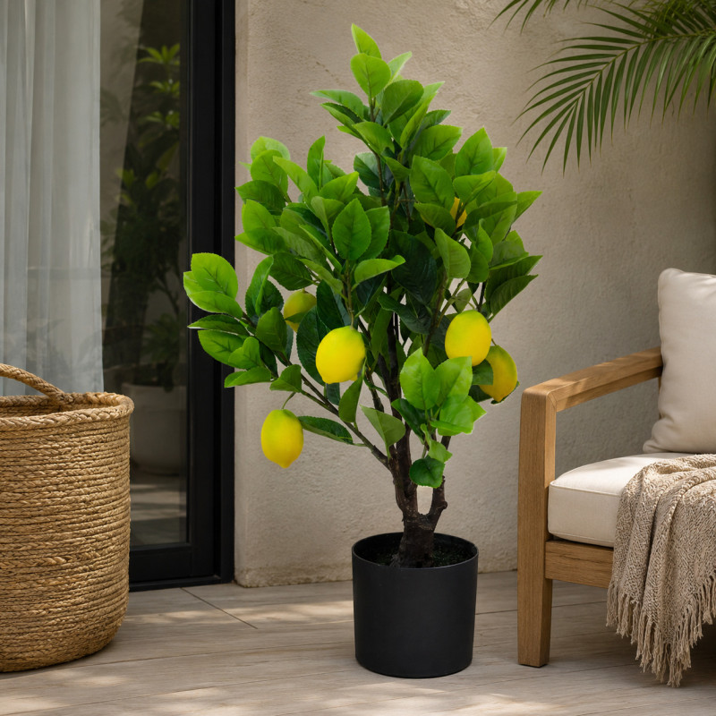 Planta Artificial Limón 80cm