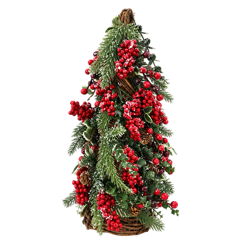 Adorno Árbol Navideño Cerezos 42cm 