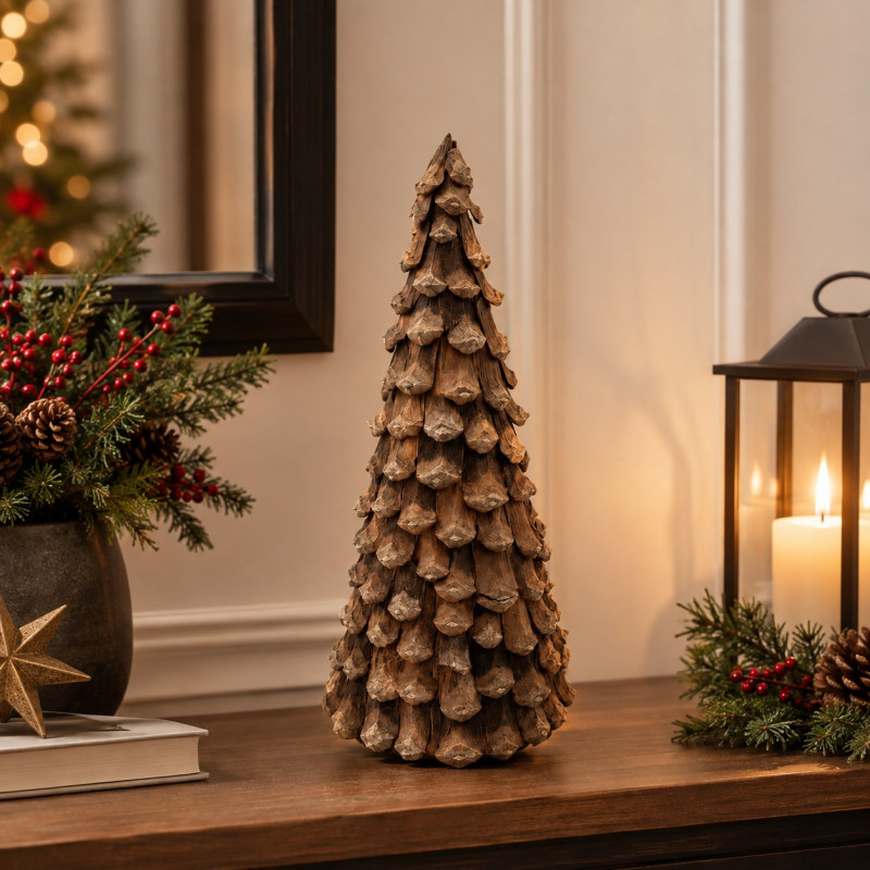 Adorno Árbol de Navidad Piñones 24cm 