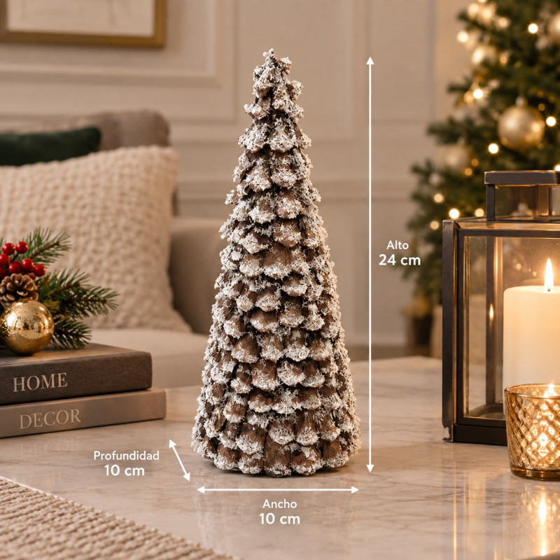 Adorno Árbol Navideño Piñones Frost 24cm 