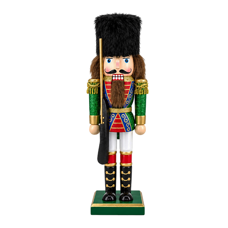 Cascanuez Soldier Azul Verde y Rojo 25cm 