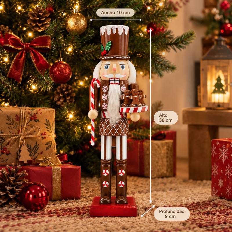 Cascanuez Soldier Ginger Cookie 38cm