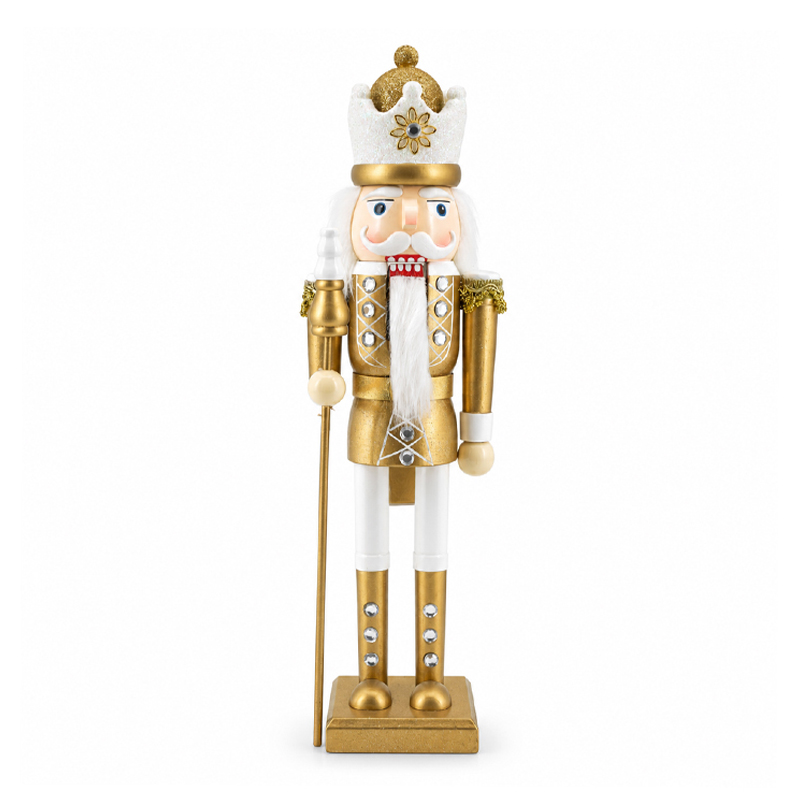 Cascanuez King con Bastón Oro 38cm 