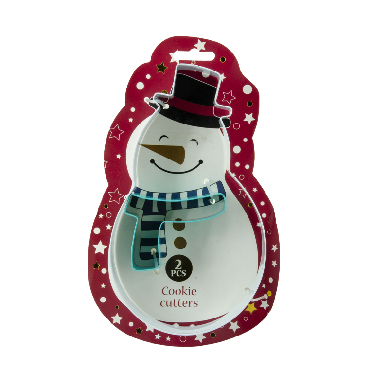 Cortador de Galletas Snowman 2 Piezas 10X14X2.5cm