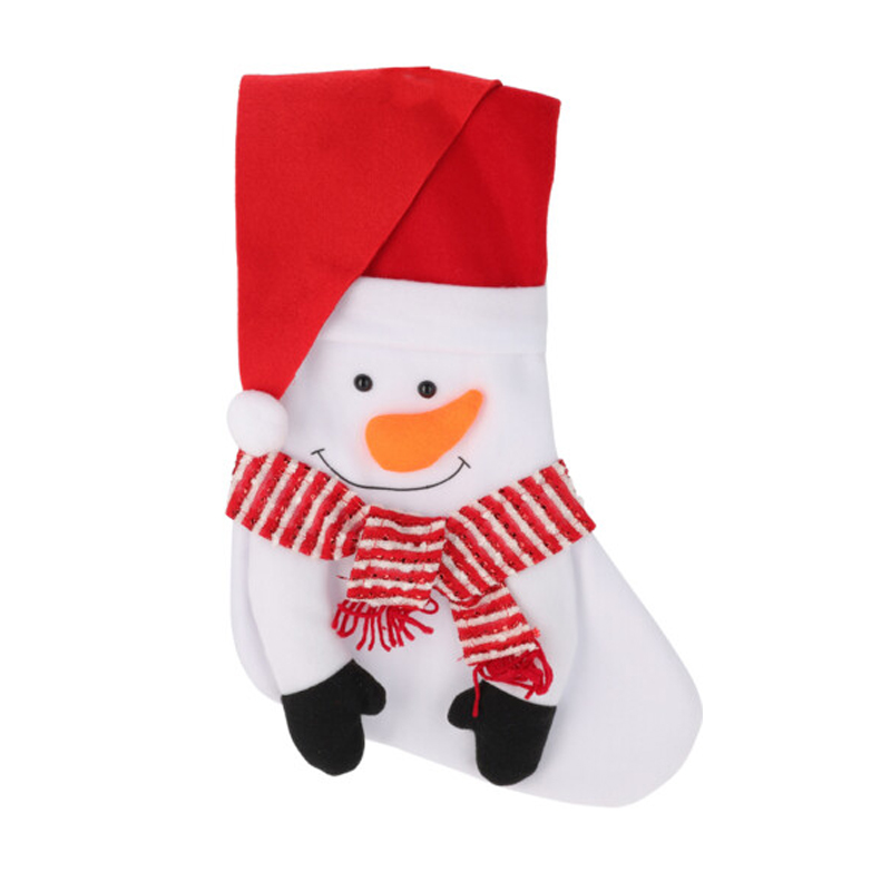 Bota Navideña Snowman 20X52cm