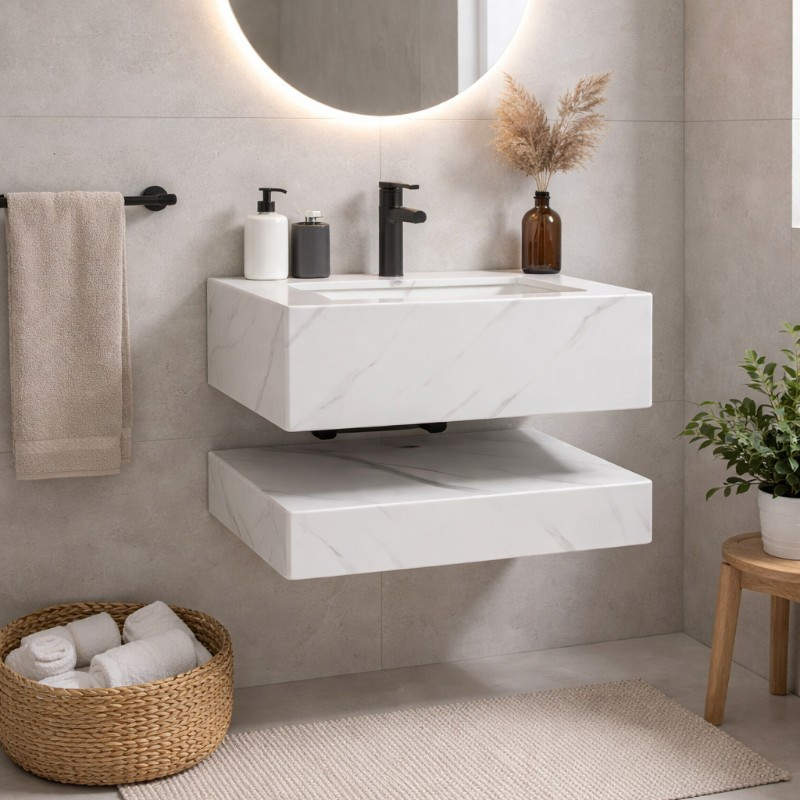Mueble de Baño Aéreo Blanco 60x47cm