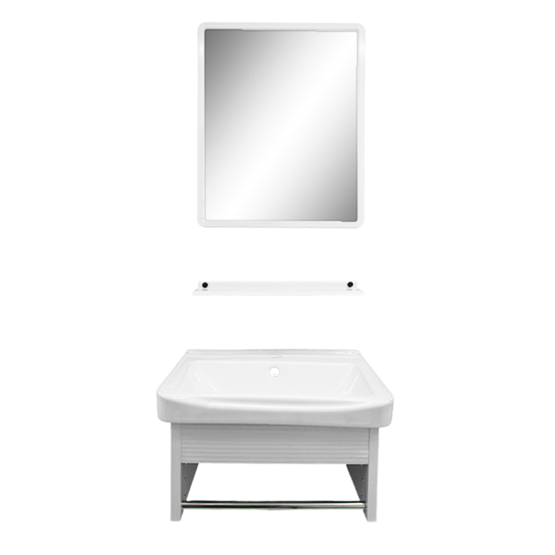 Mueble de Baño Aéreo Blanco con Espejo 44x36cm