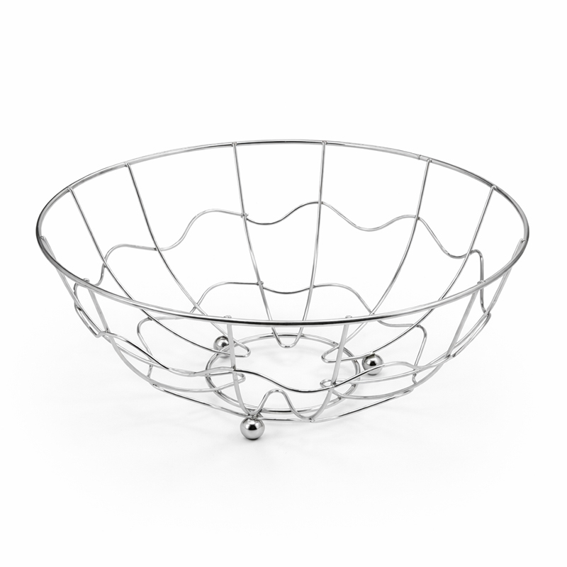 Frutero Wave 23x10cm Cromo