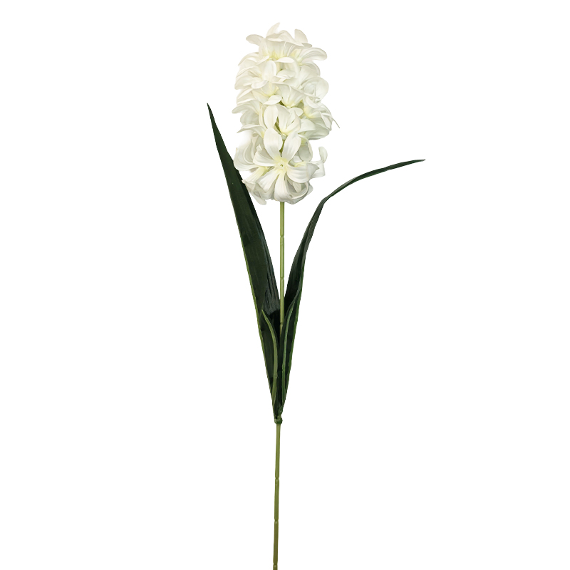 Flor Artificial Jacinto Blanca 49cm