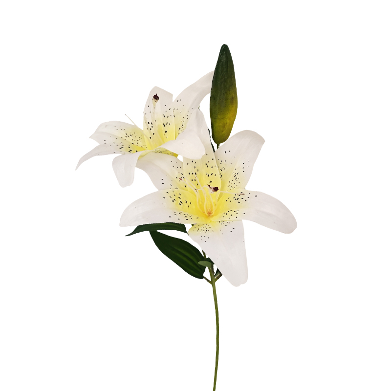 Flor Artificial Lirio Blanca 66cm