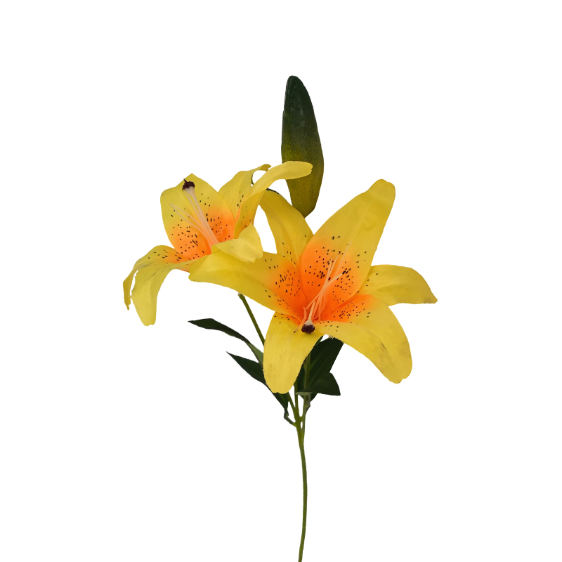 Flor Artificial Lirio Amarilla 66cm