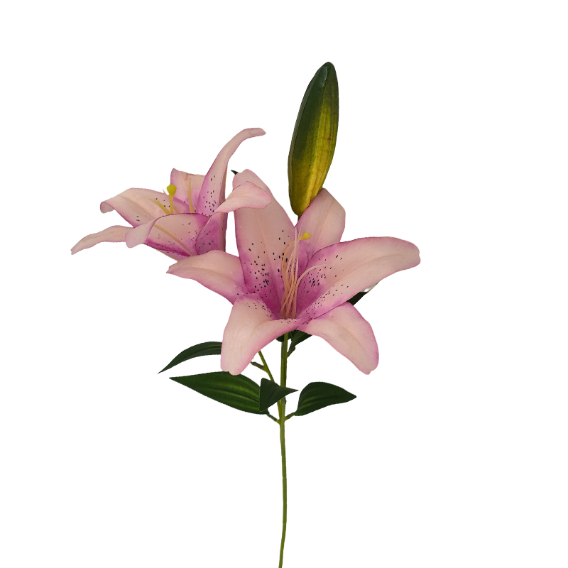 Flor Artificial Lirio Rosada 66cm