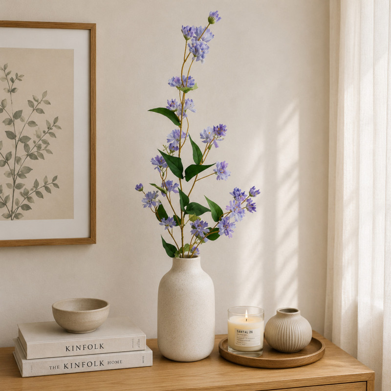 Flor Artificial Jazmín Lila 101cm