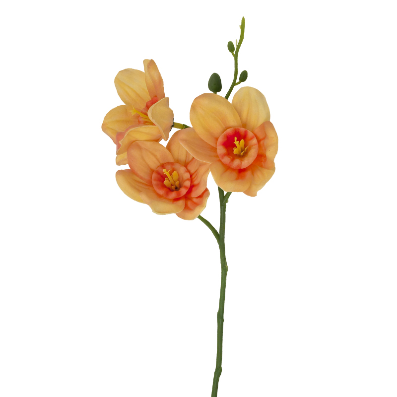 Flor Artificial Narciso Naranja 32cm