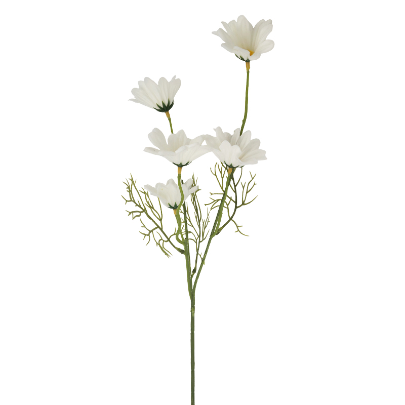 Flor Artificial Margarita Blanca 52cm