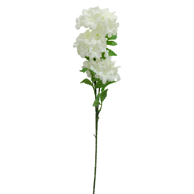 Flor Artificial Geranio Blanca 70cm