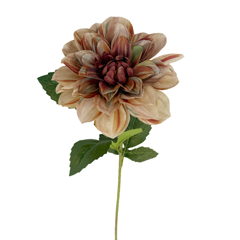 Flor Artificial Dalia Salmón 60cm