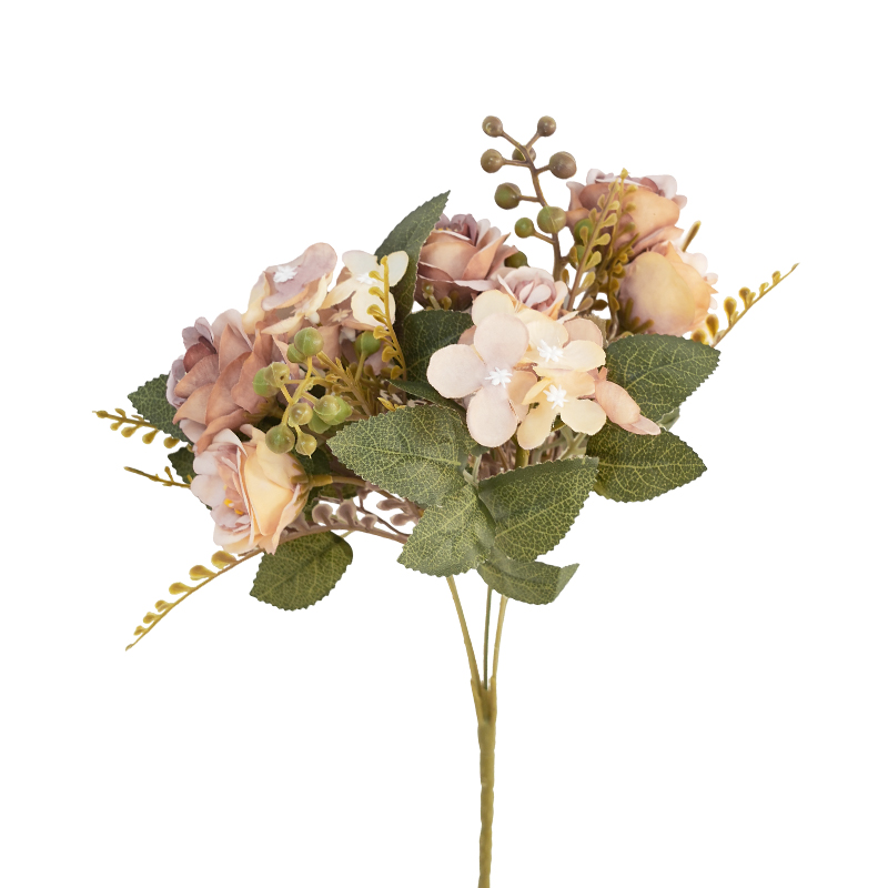 Flor Artificial Rosa Mix Rosado 30cm