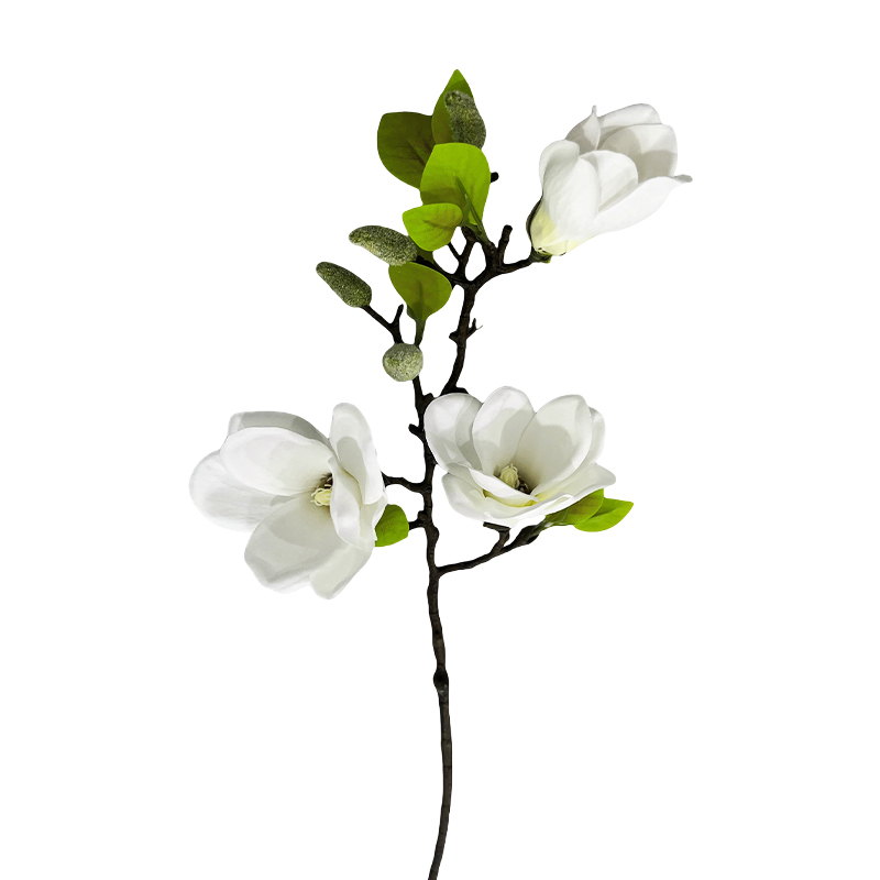 Flor Artificial Magnolia Blanca 65cm