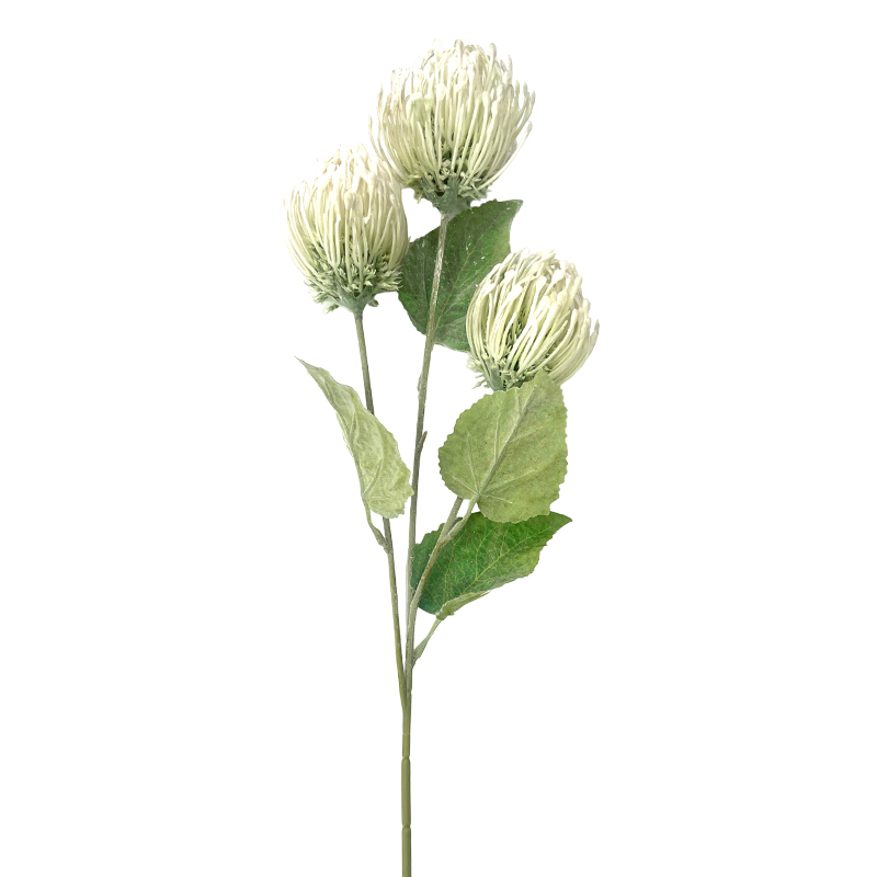 Flor Artificial Protea Blanca 68cm