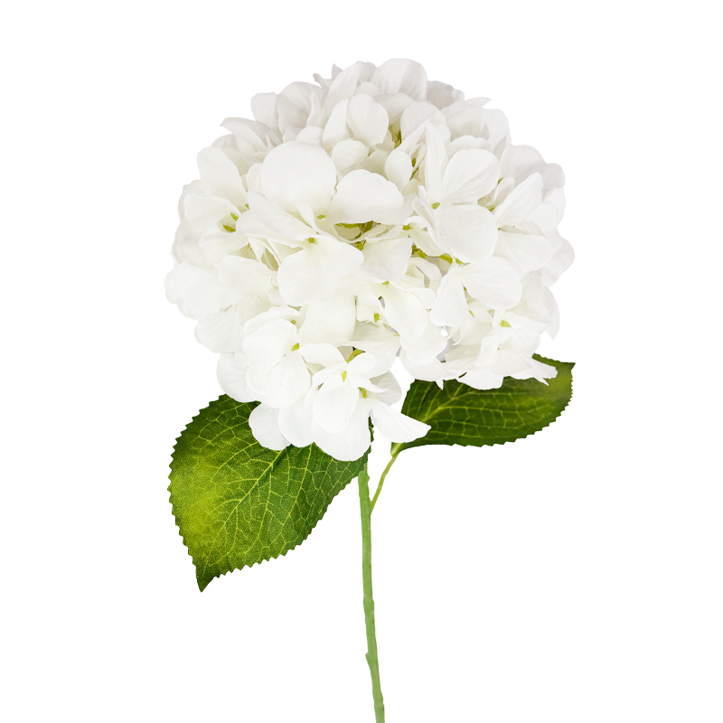 Flor Artificial Hortensia Blanca 70cm