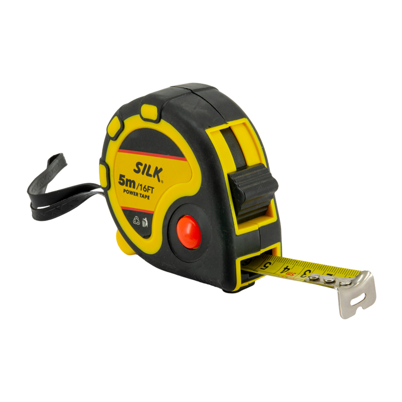 Flexómetro 5m Protector Caucho Silk