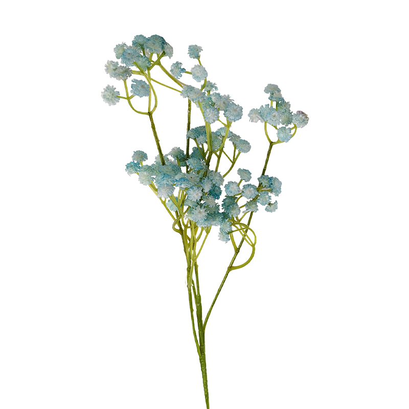 Flor Artificial Crisantemo Celeste 65cm