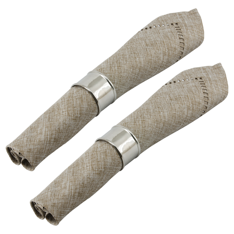 Servilleta Glam Browm 45x45cm 2 Piezas