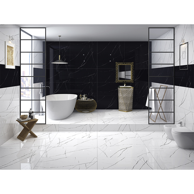 Porcelanato 60x120cm Nero Marquina Black Pulido India