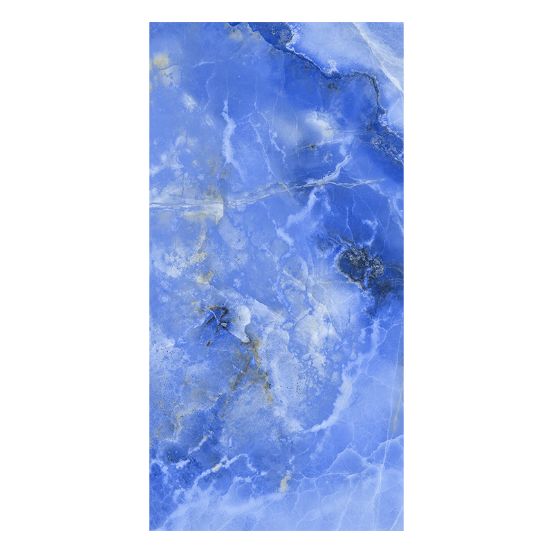 Porcelanato 60x120cm Onyx Silk Blue Pulido  India