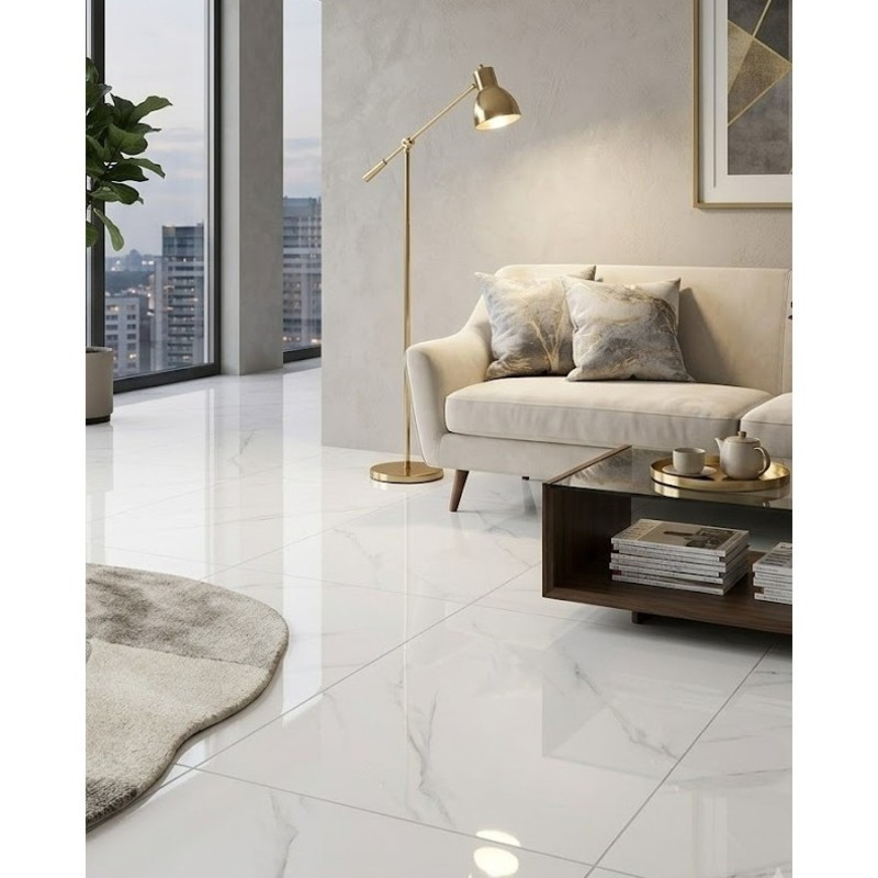 Porcelanato 60x60cm Bermuda Blanco Pulido