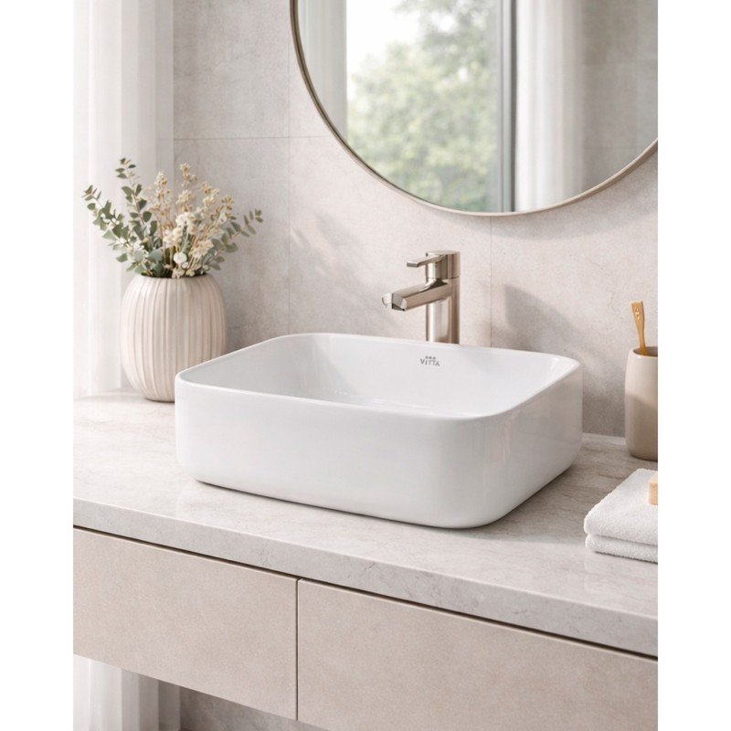 Lavamanos Bathi Blanco 38x38x14cm Vitta