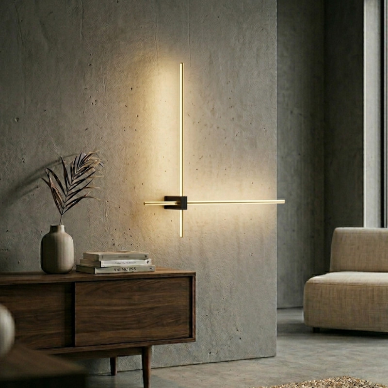 Aplique LED Buzz Oro 60x60cm 12W 3000K