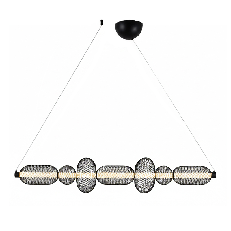 Lámpara de Techo Weber Negro Led 105cm 3000k