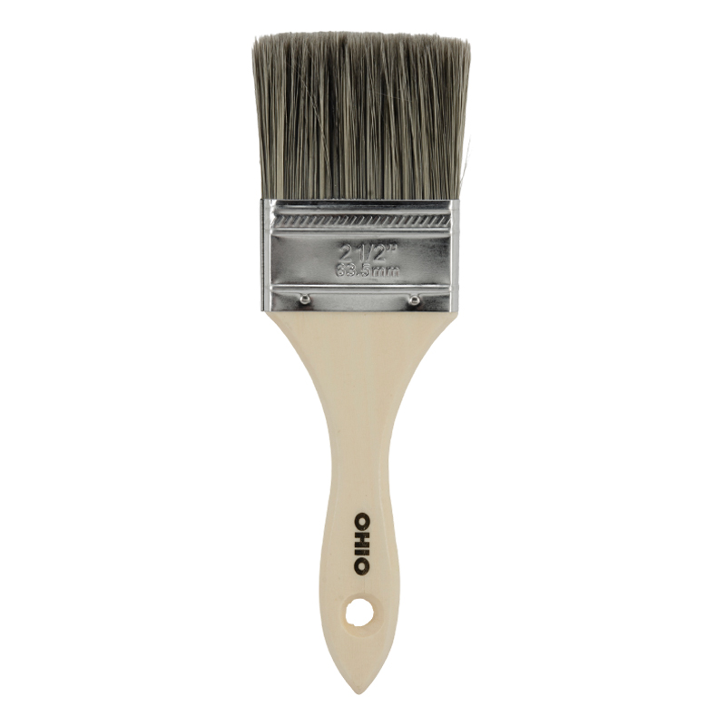 Brocha Mango Blanco 2.5" OHIO