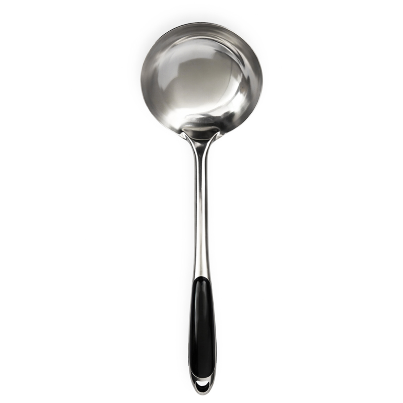 Cucharón Sopa 34cm Inoxidable Negro