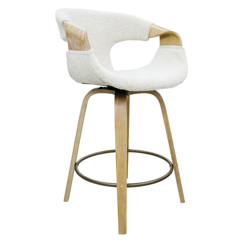 Silla para Bar Sardenia Beige Madera