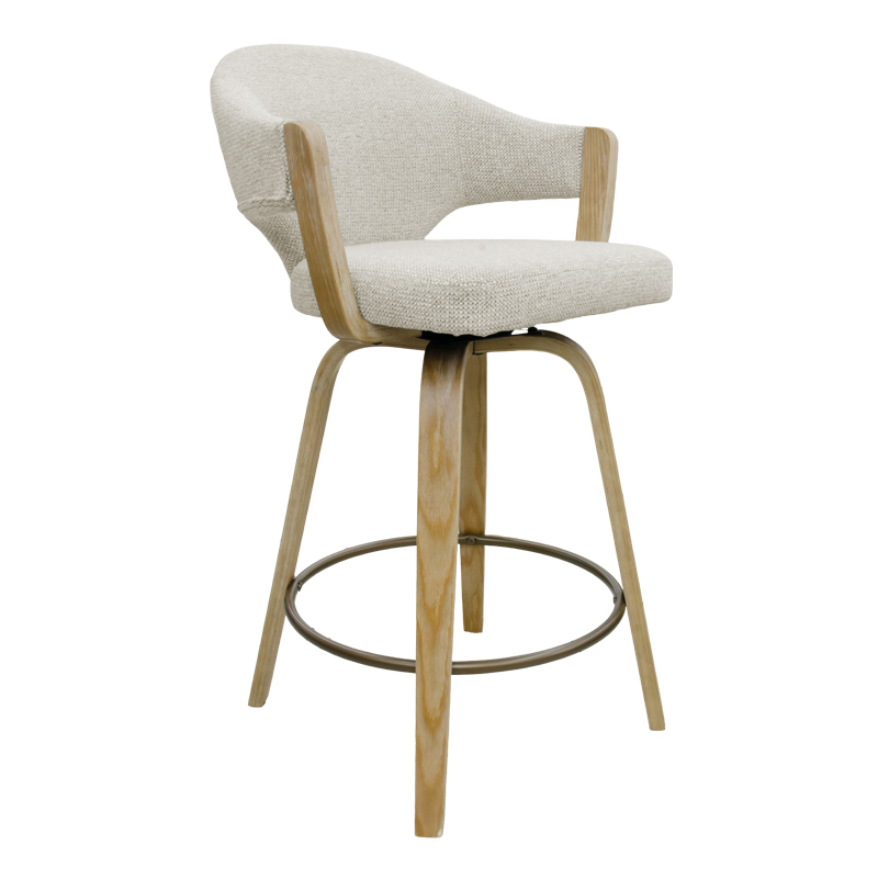 Silla para Bar Almería Beige Madera